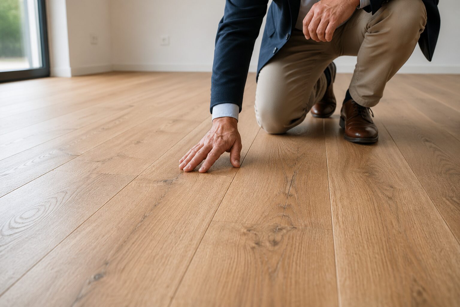 technisch vloeronderzoek detail houten vloer inspectie